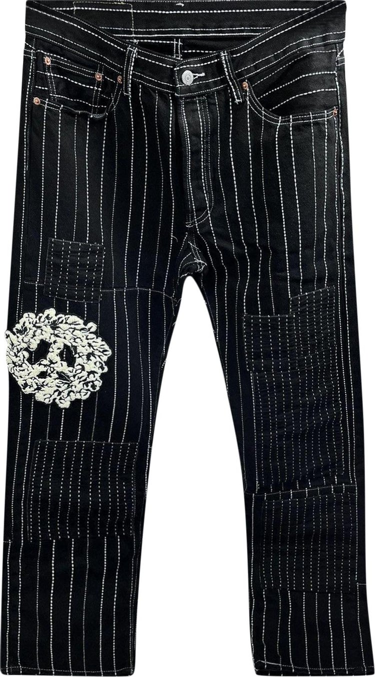 Levis x Denim Tears Black Stitched Denim Trousers Black