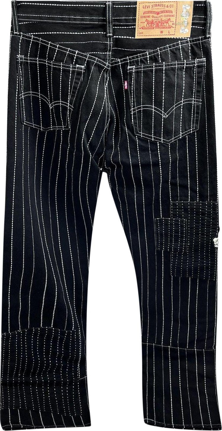 Levis x Denim Tears Black Stitched Denim Trousers Black