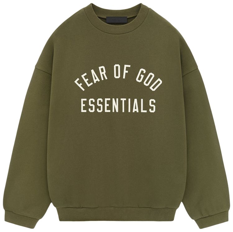 Fear of God Essentials Fleece Crewneck Military