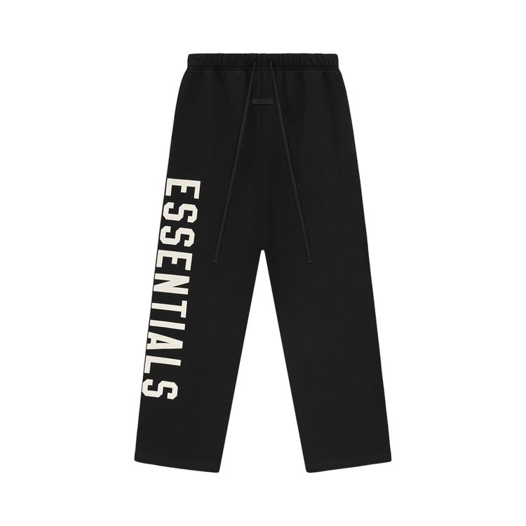 Buy Fear of God Essentials Fleece Relaxed Sweatpant 'Black' - 130BT244320F | GOAT