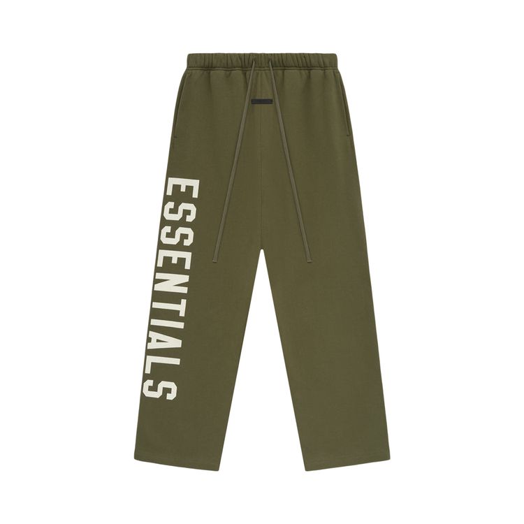 Buy Fear of God Essentials Fleece Relaxed Sweatpant 'Military' - 130BT244325F | GOAT