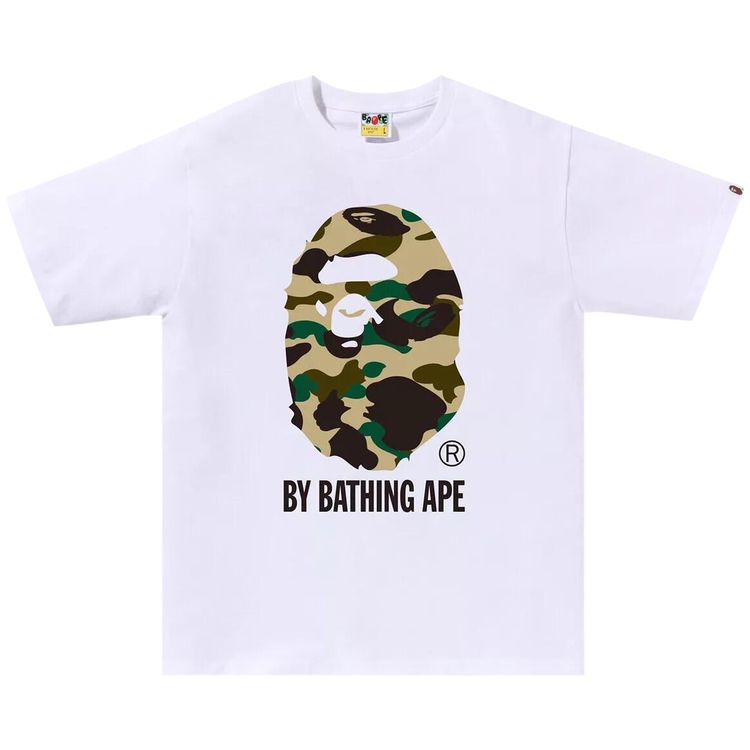 BAPE 1st Camo By Bathing Ape Tee WhiteYellow