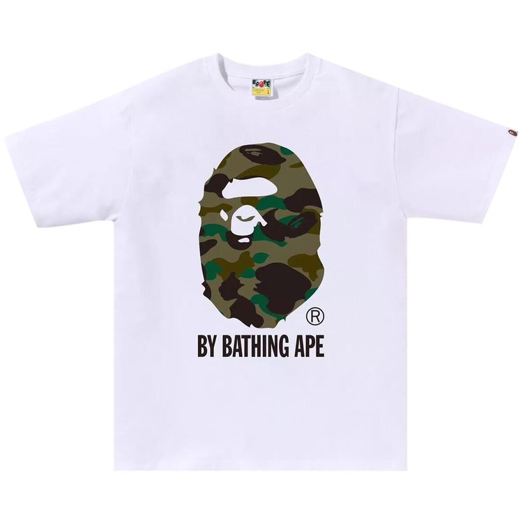 BAPE 1st Camo By Bathing Ape Tee WhiteGreen