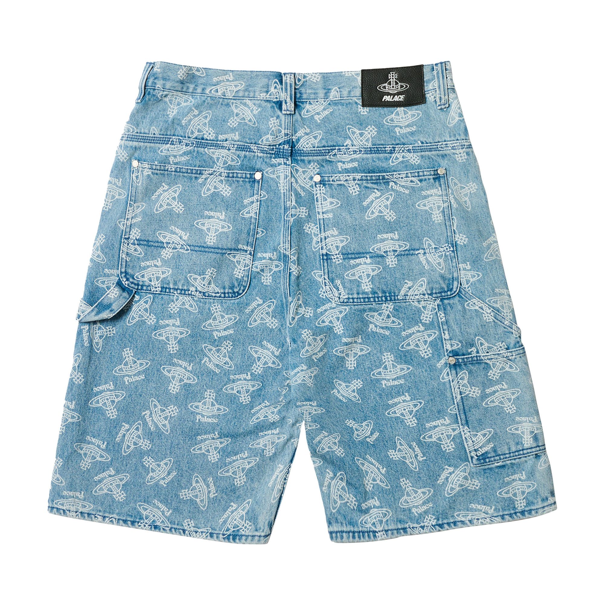 無料発送 Size 28 Palace x Vivienne Westwood Denim Short 'Orb Stone Wash' パンツ