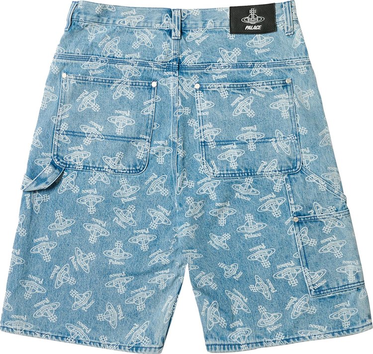 Palace x Vivienne Westwood Denim Short Orb Stone Wash