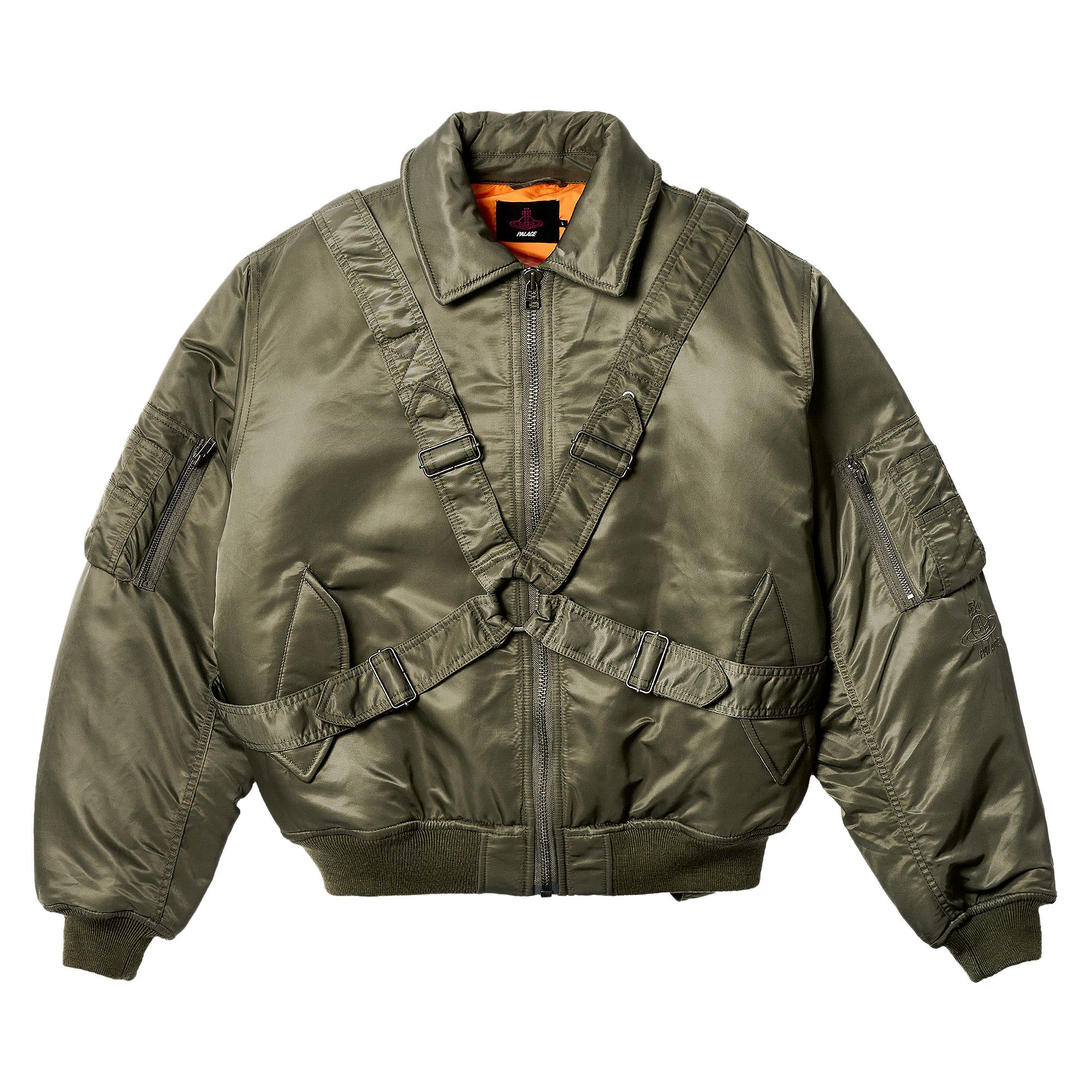 Buy Palace x Vivienne Westwood Flight Jacket 'Olive' - P26VWJK003 | GOAT