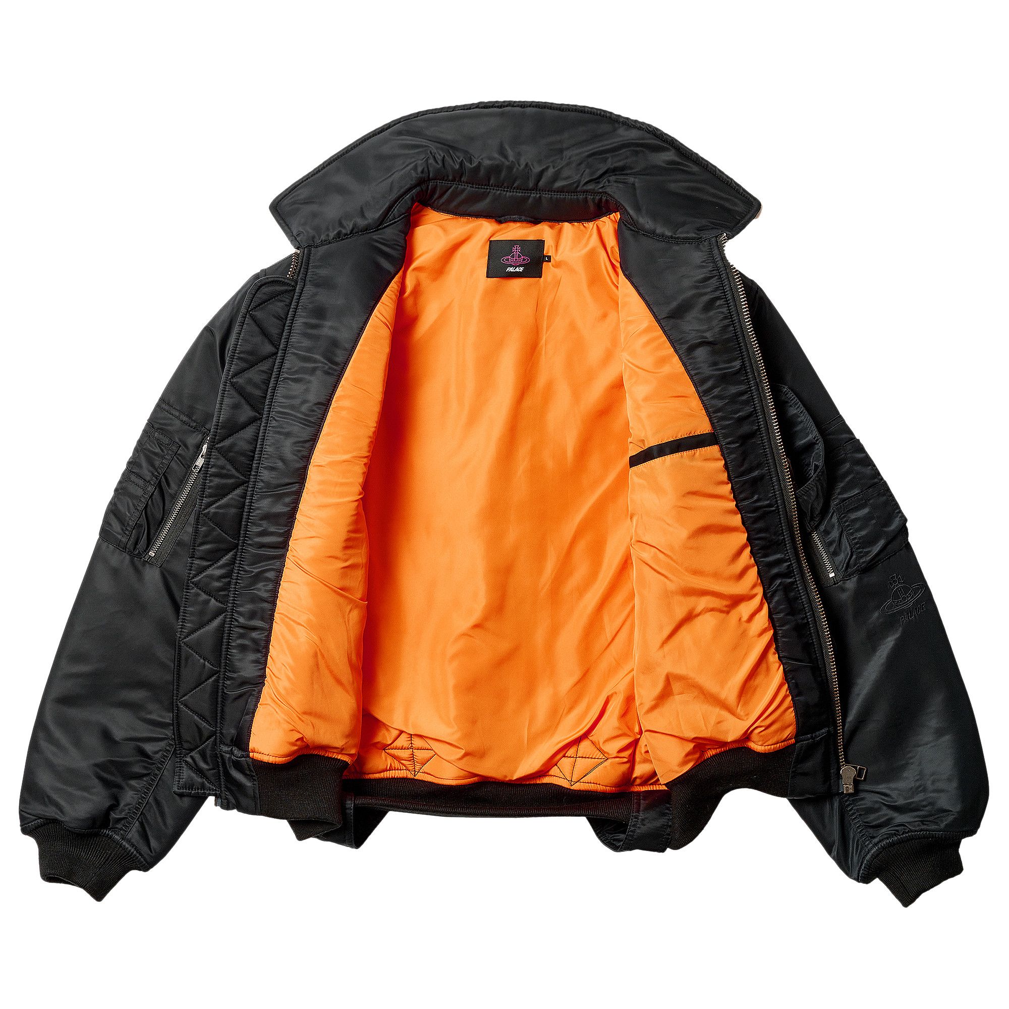 Size l Palace x Vivienne Westwood Flight Jacket 'Black'