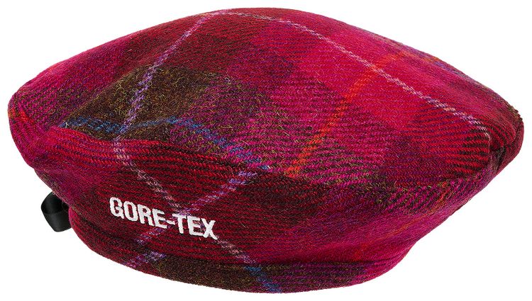 Palace x Vivienne Westwood GORE TEX Harris Tweed Beret Plaid Pink