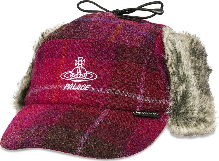 Palace x Vivienne Westwood GORE TEX Shooting Cap Plaid Pink