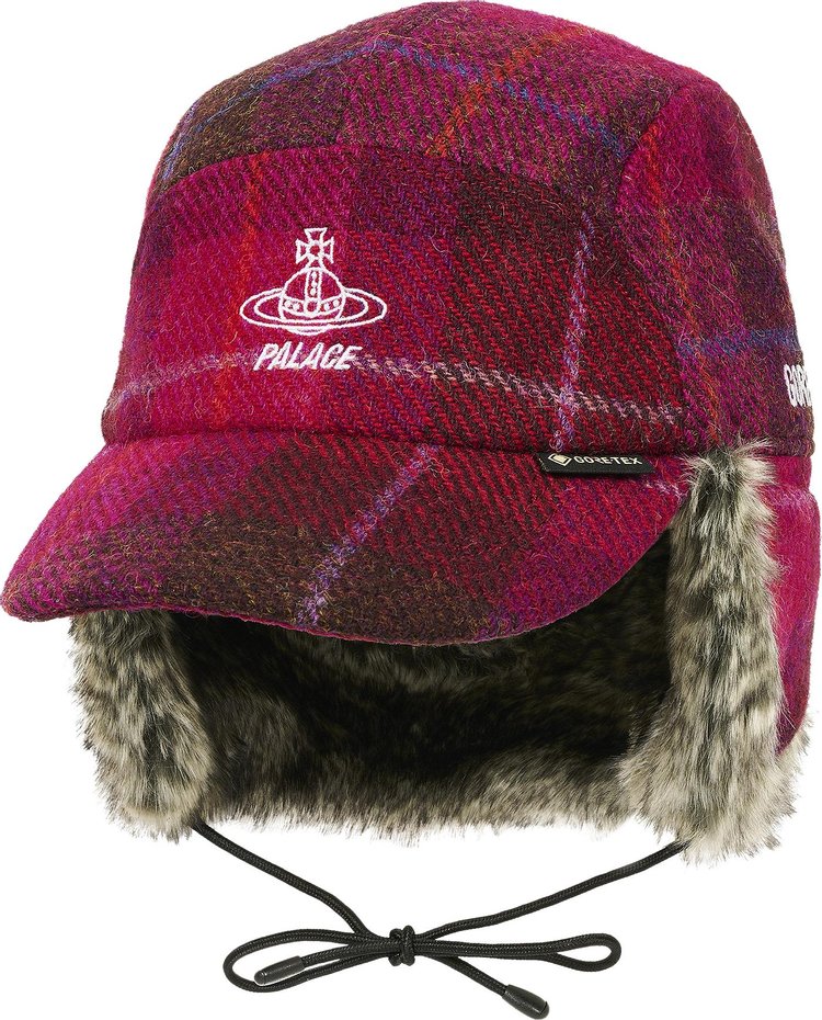 Palace x Vivienne Westwood GORE TEX Shooting Cap Plaid Pink