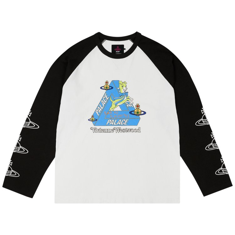 Palace x Vivienne Westwood Raglan Long Sleeve WhiteBlack