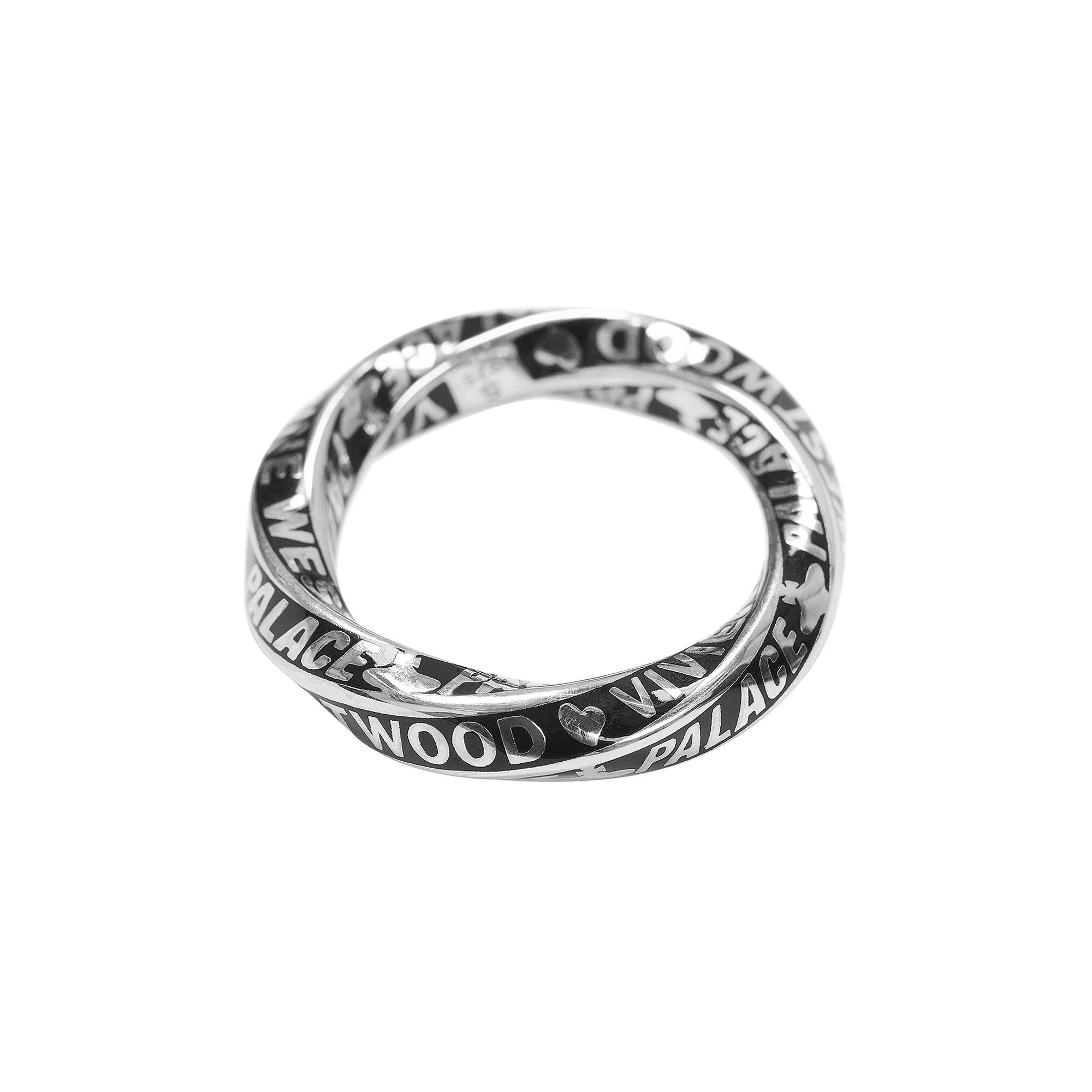 独特の素材 Vivienne x Palace m Size Westwood 'Silver' Ring Small アクセサリー
