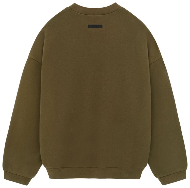 Fear of God Essentials Fleece Crewneck Olive