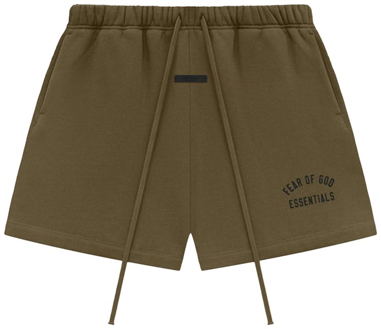 Fear of God Essentials Fleece Soccer Short Olive