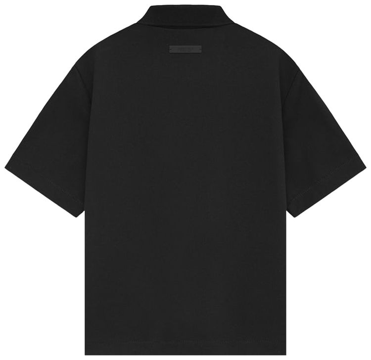 Fear of God Essentials Pique Polo Black