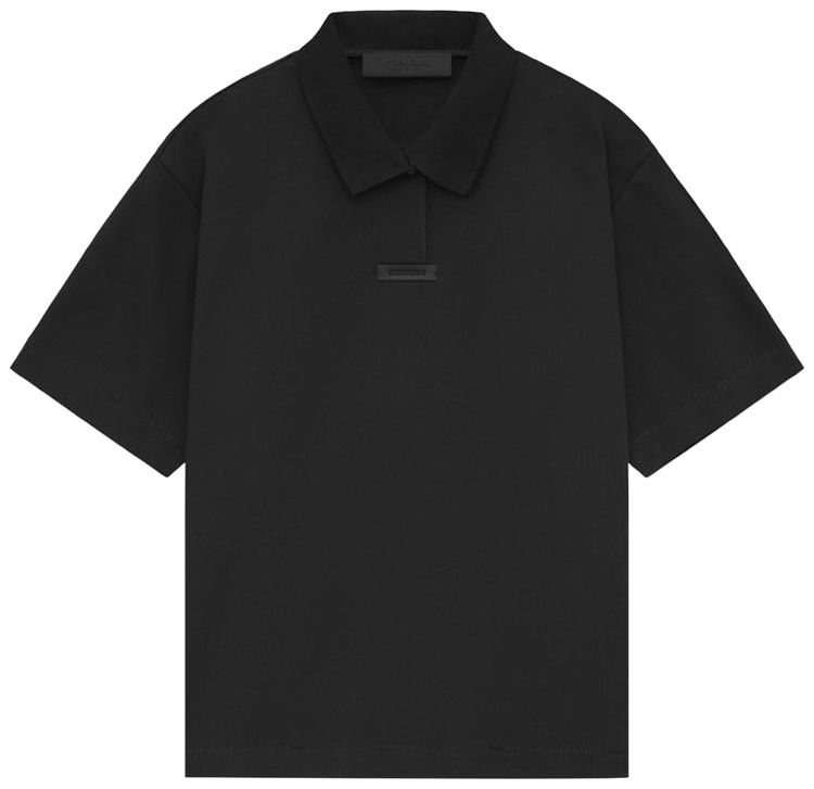 Fear of God Essentials Pique Polo Black