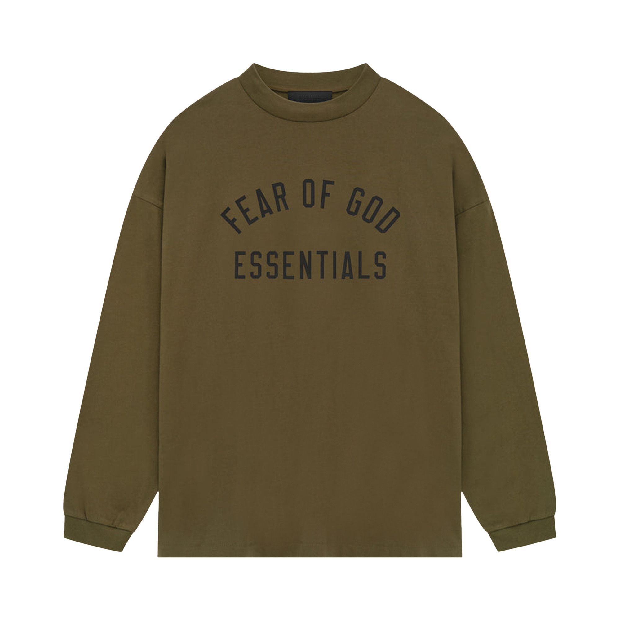 国内発送☆FEAR OF GOD☆JERSEY LONG SLEEVE TEE/OLIVE Buy Fear of God Essentials Jersey Long-Sleeve Tee 'Olive