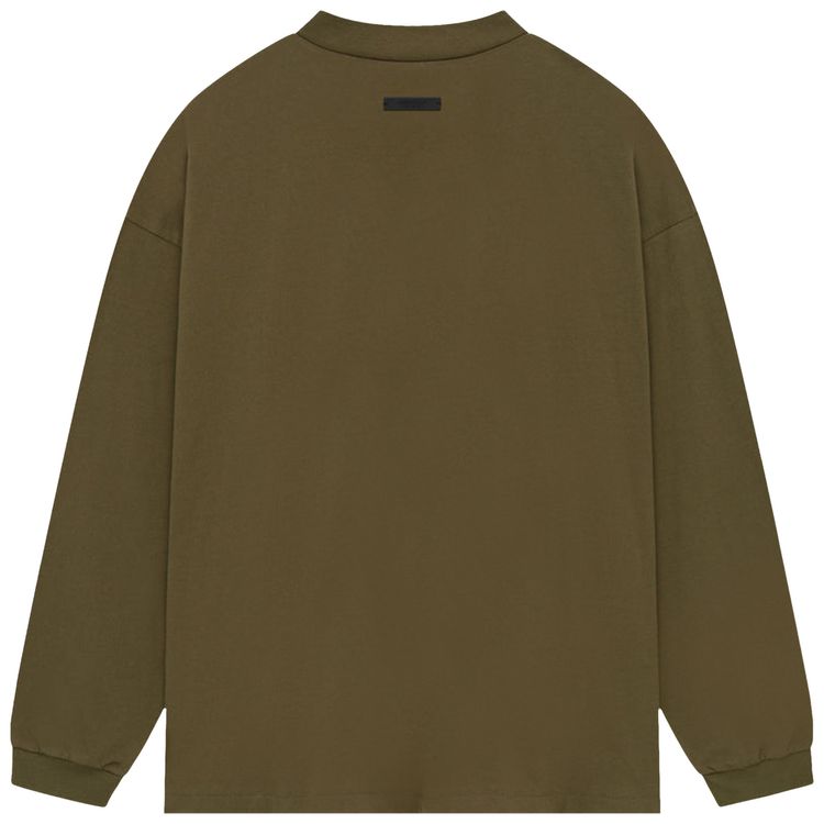 Fear of God Essentials Jersey Long Sleeve Tee Olive