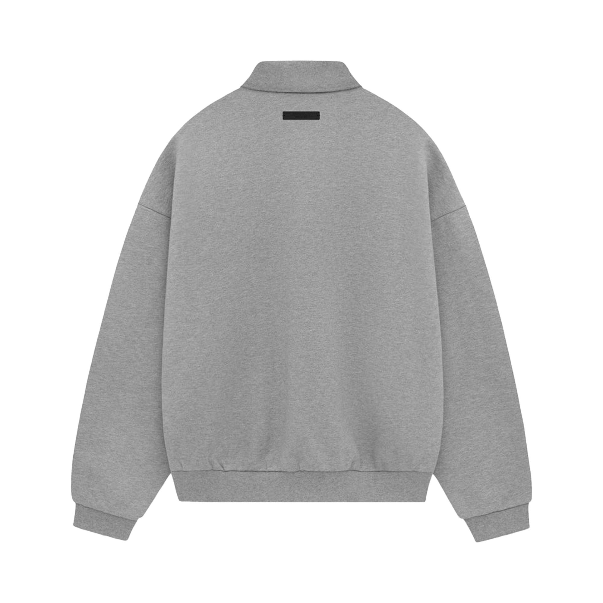 Buy Fear of God Essentials Fleece Polo 'Dark Heather