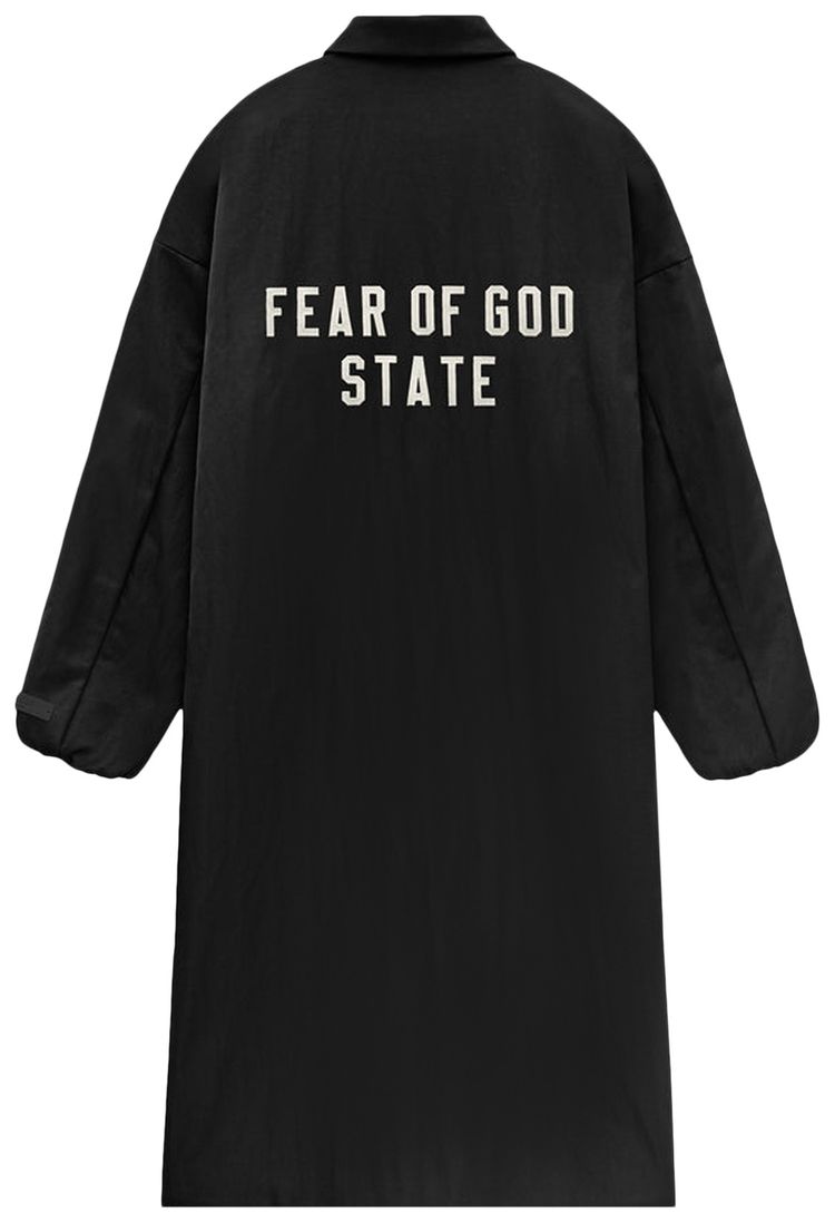 Fear of God Essentials Textured Nylon Trench Black