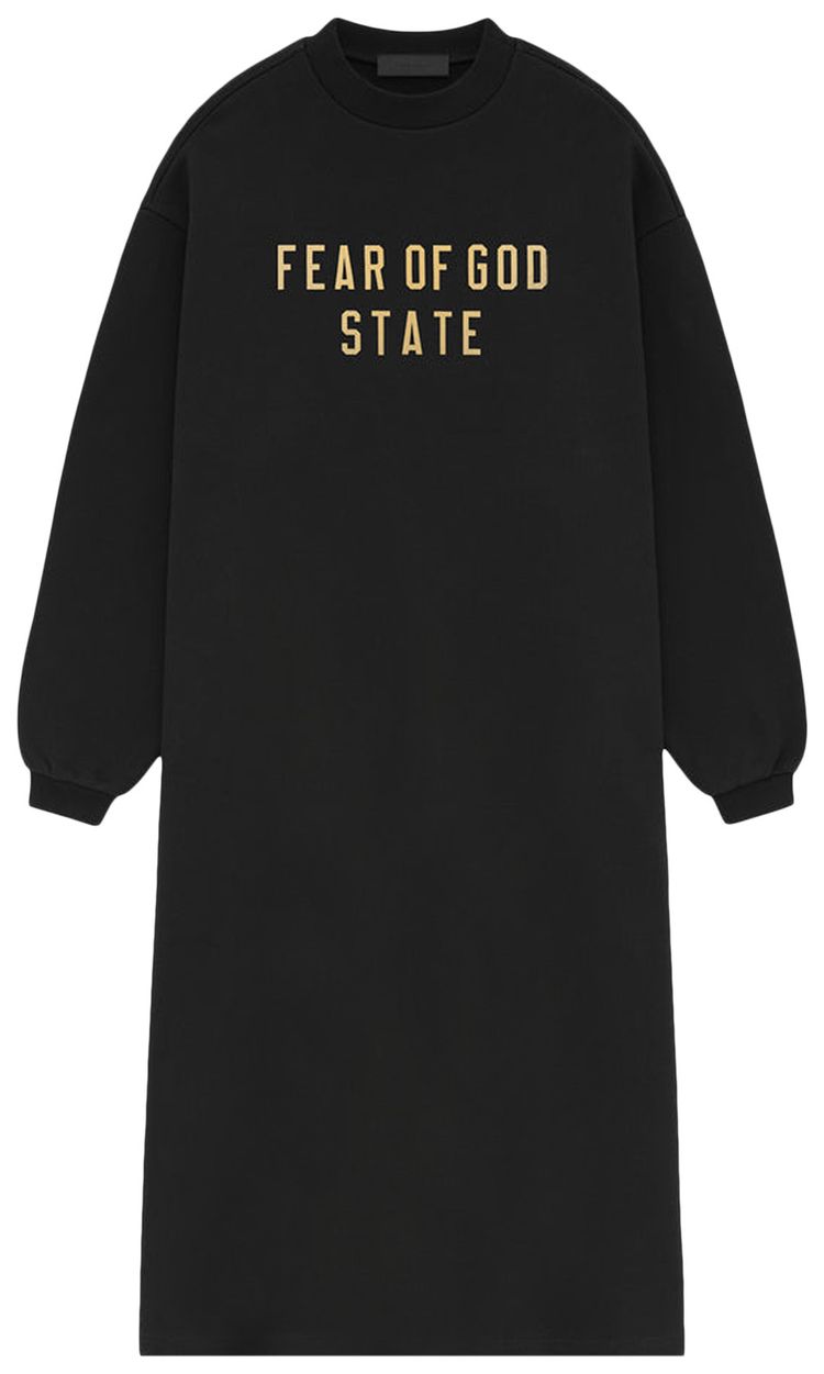 Fear of God Essentials Fleece Crewneck Dress Black