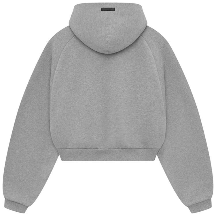 Fear of God Essentials Fleece Cropped Hoodie Dark Heather