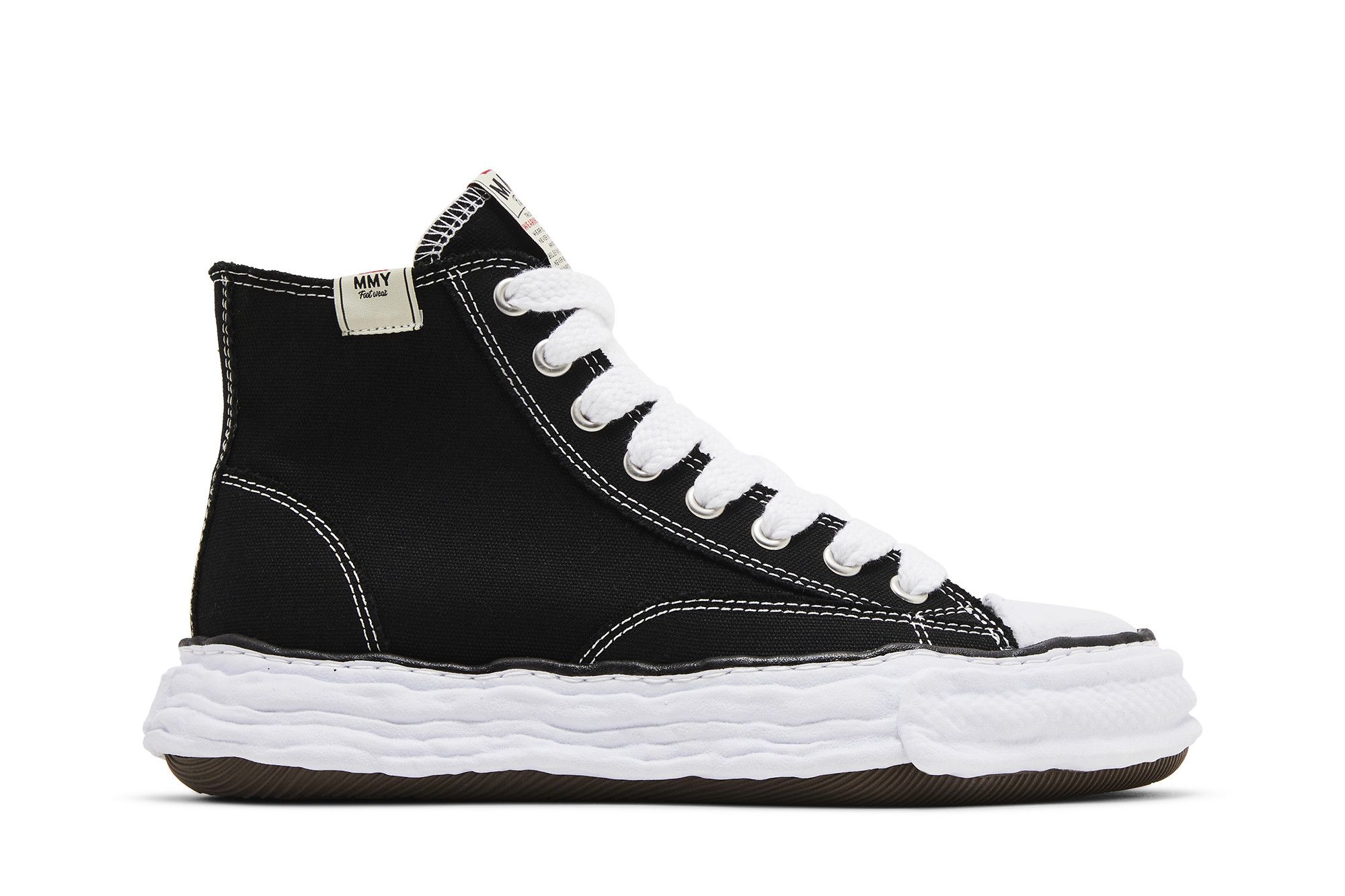 MIHARA YASUHIRO｜SNEAKERS (A11FW711 BLACK/WHITE) Buy Maison Mihara Yasuhiro Peterson 23 OG Sole Canvas High