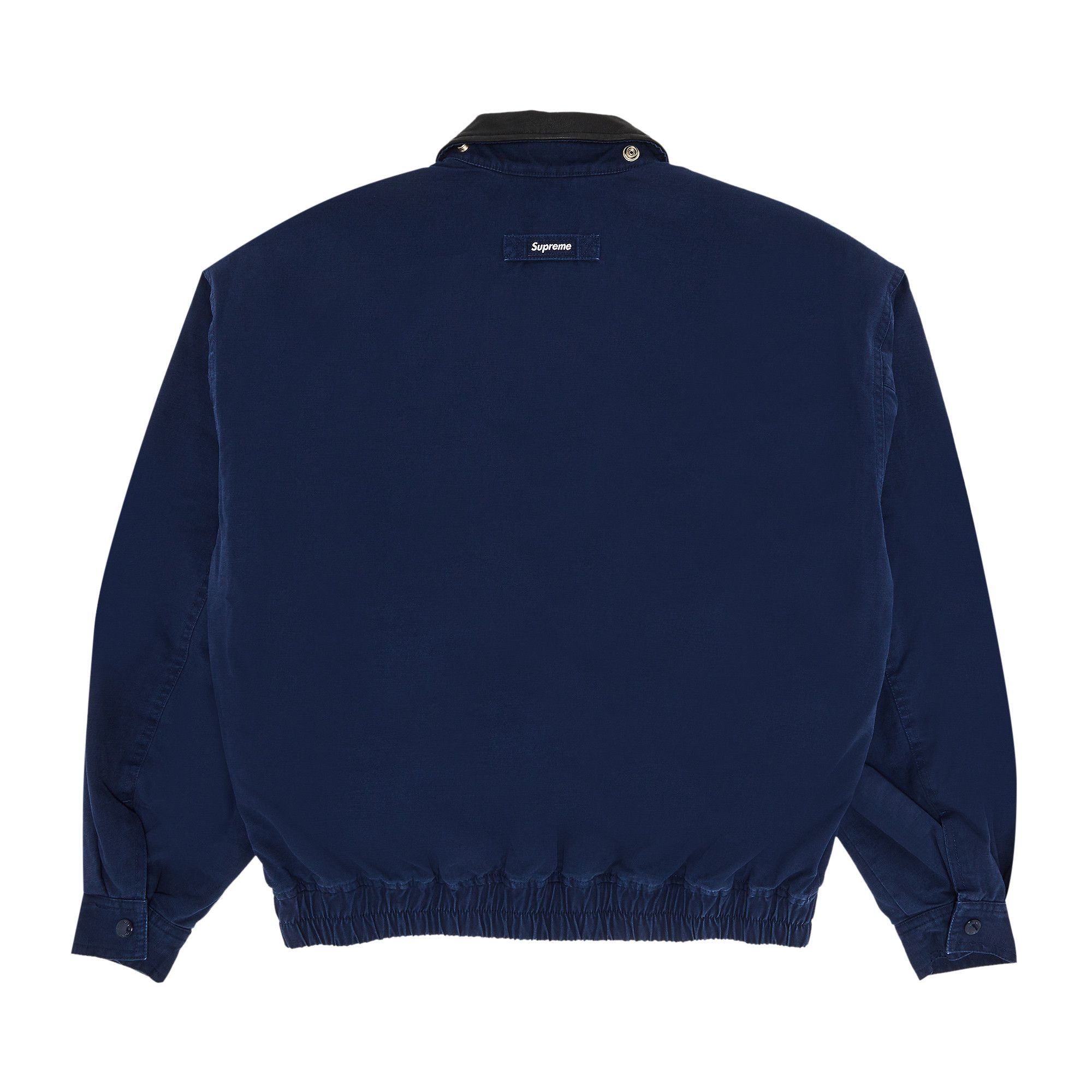 Supreme Leather Collar Utility Jacket (FW23) - $238