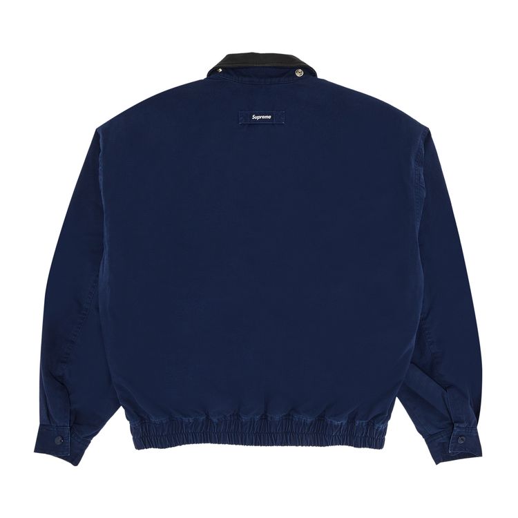 Buy Supreme Leather Collar Utility Jacket 