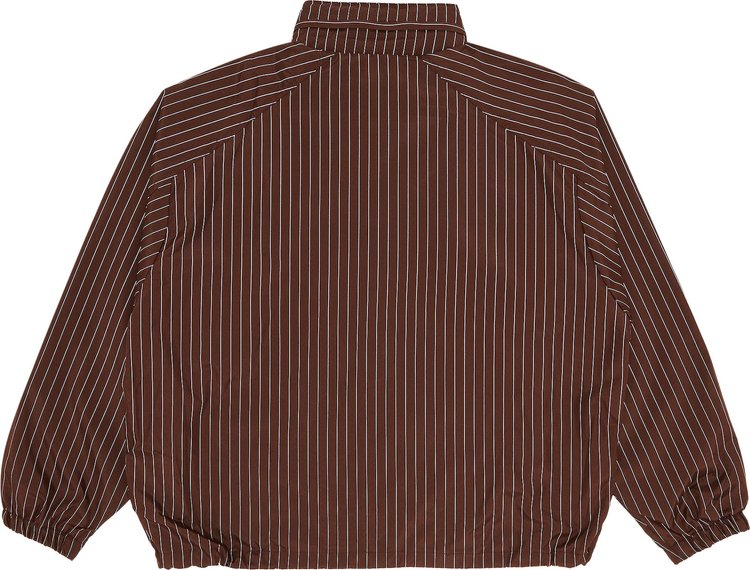 Supreme Reflective Pinstripe Track Jacket Brown