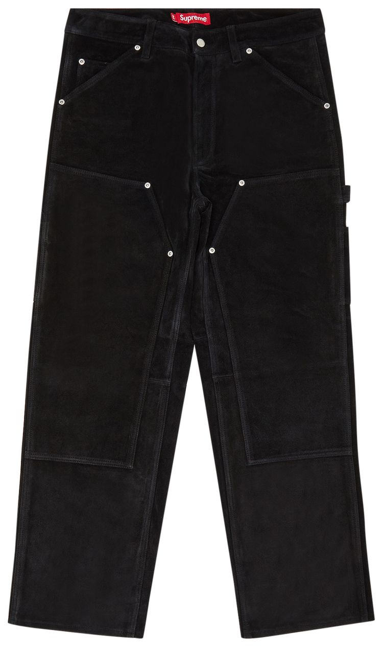 Supreme Suede Double Knee Painter Pant Black