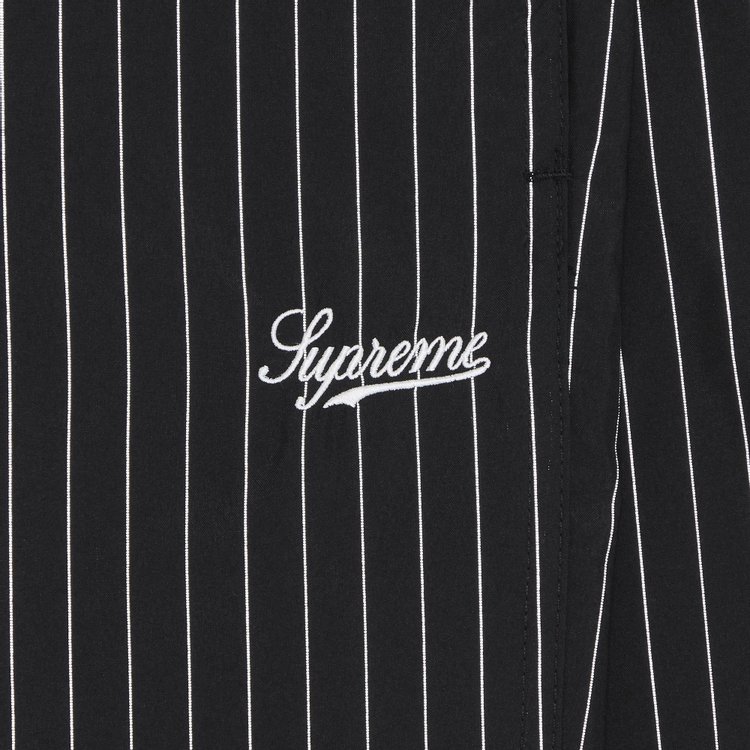 Supreme Reflective Pinstripe Track Pant Black