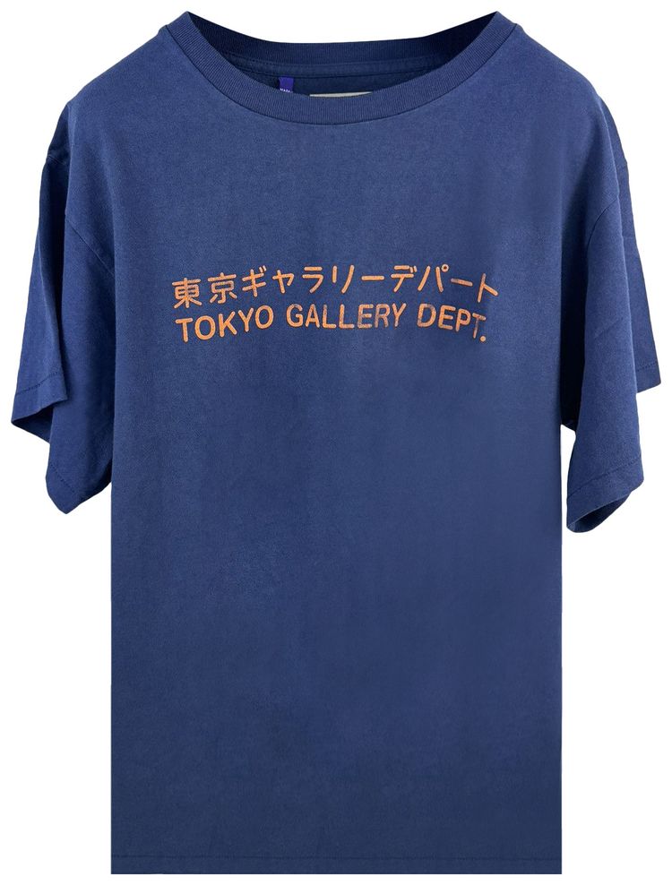 Gallery Dept Tokyo Print T Shirt Navy
