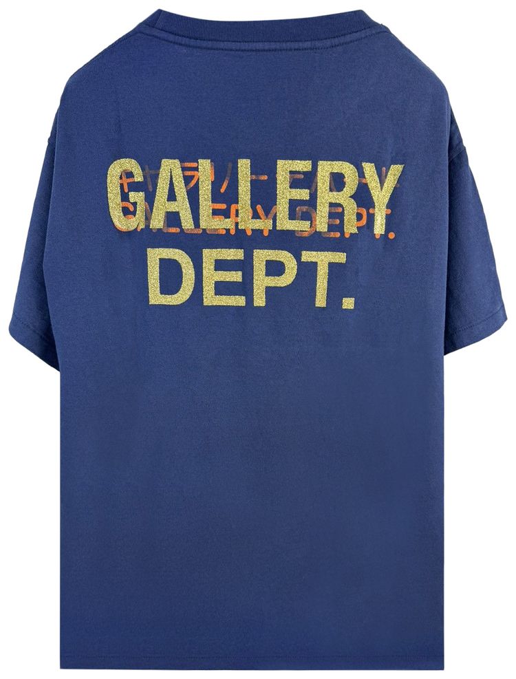 Gallery Dept Tokyo Print T Shirt Navy