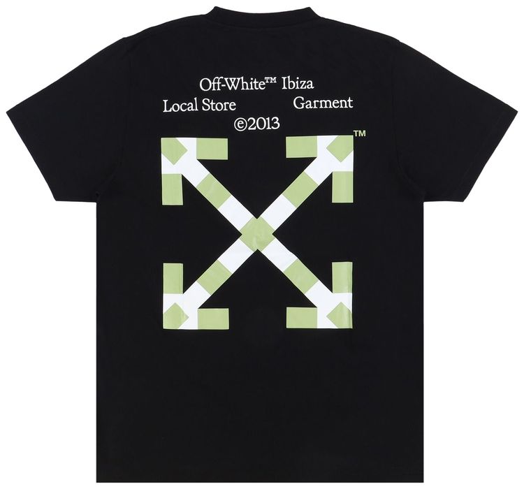 Off White Ibiza Exclusive Arrows T Shirt Black