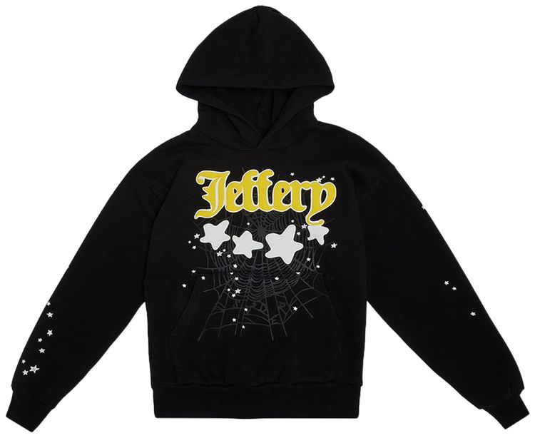 Sp5der Jeffery Hoodie Black