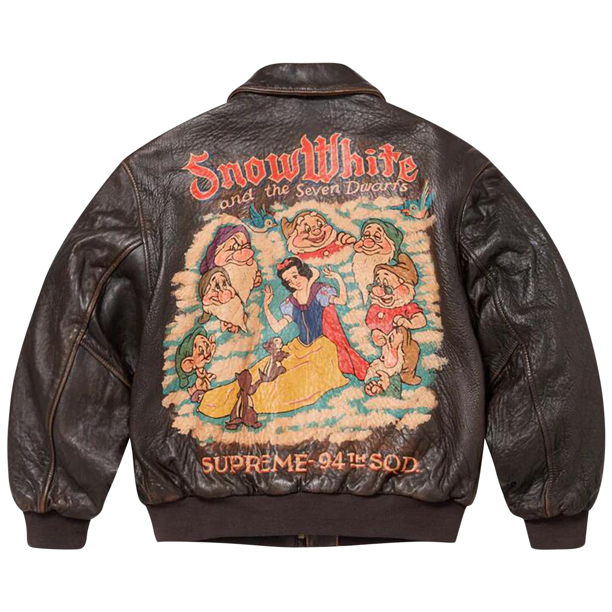 Buy Supreme x Schott Snow White Hand Painted Leather A2 Jacket Brown FW24J111 BROWN GOAT