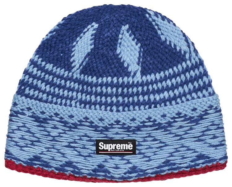 Supreme Diamond Beanie Navy