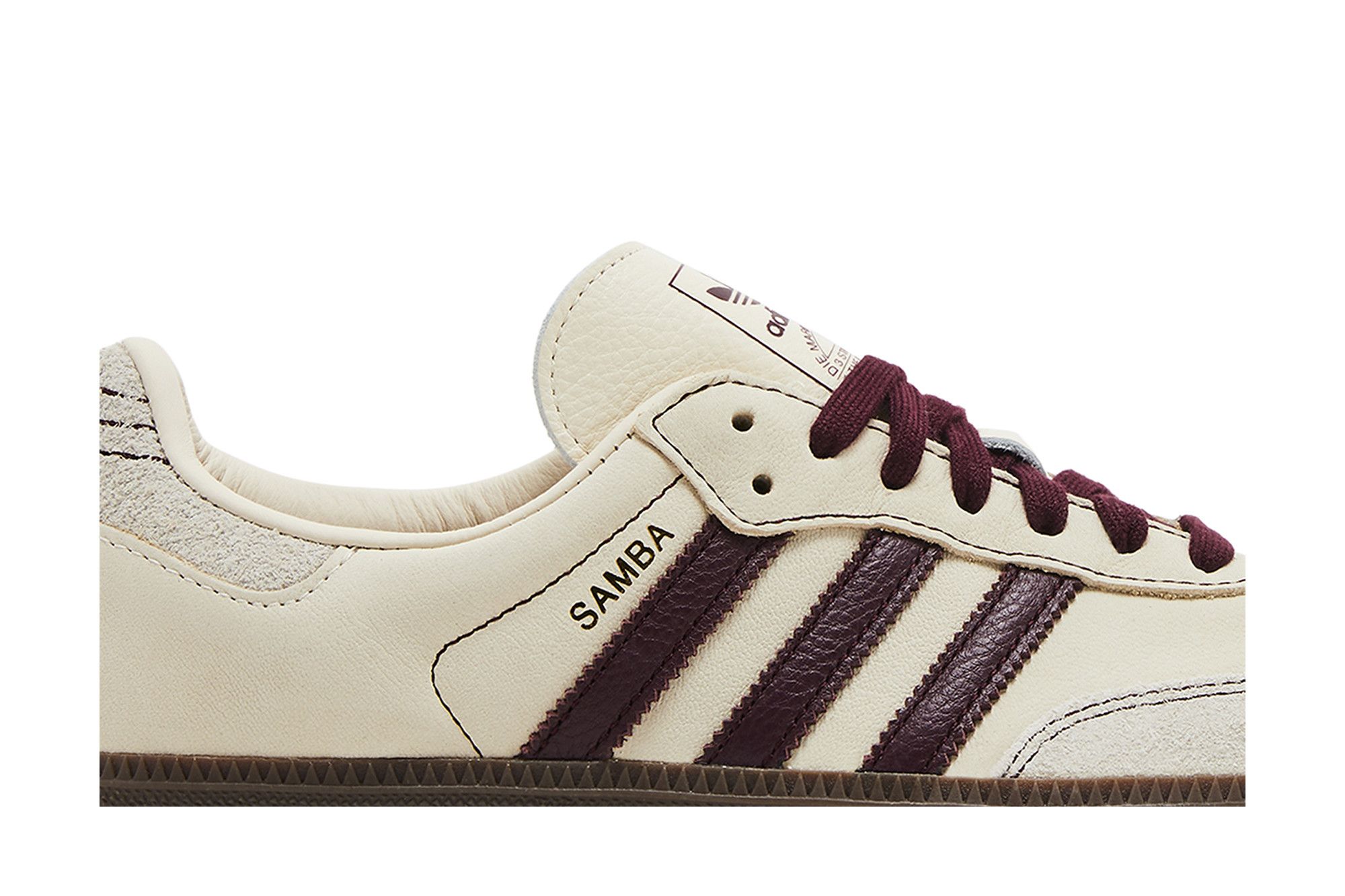 Size 10.0 Wmns Samba OG 'Wonder White Maroon'