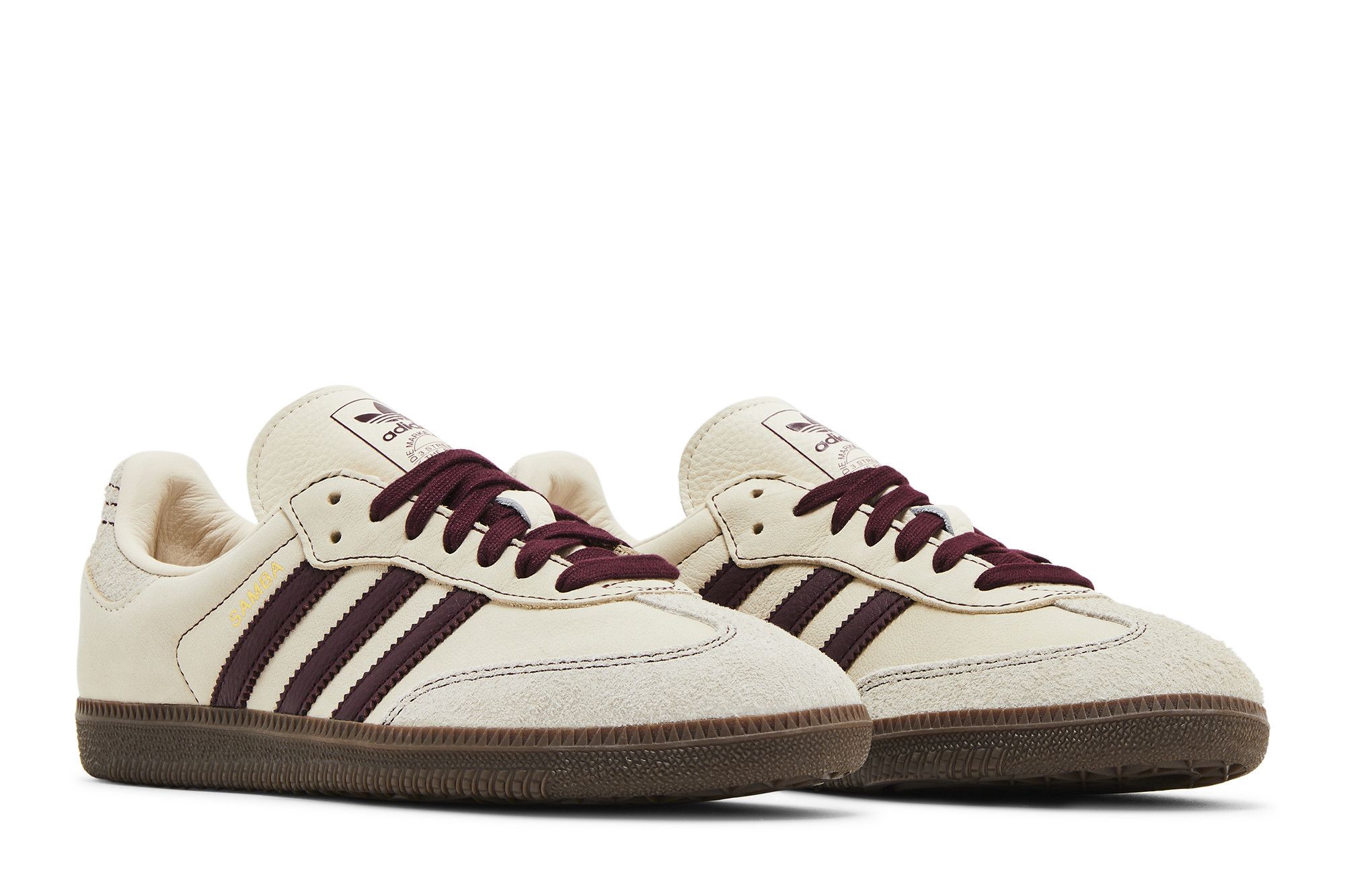 Size 10.0 Wmns Samba OG 'Wonder White Maroon'