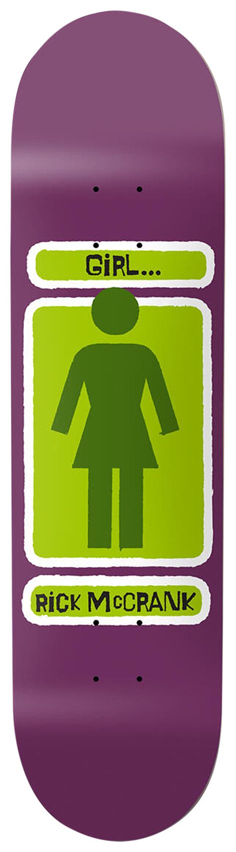 Girl Skateboards McCrank Hand Shakers Deck PurpleGreen