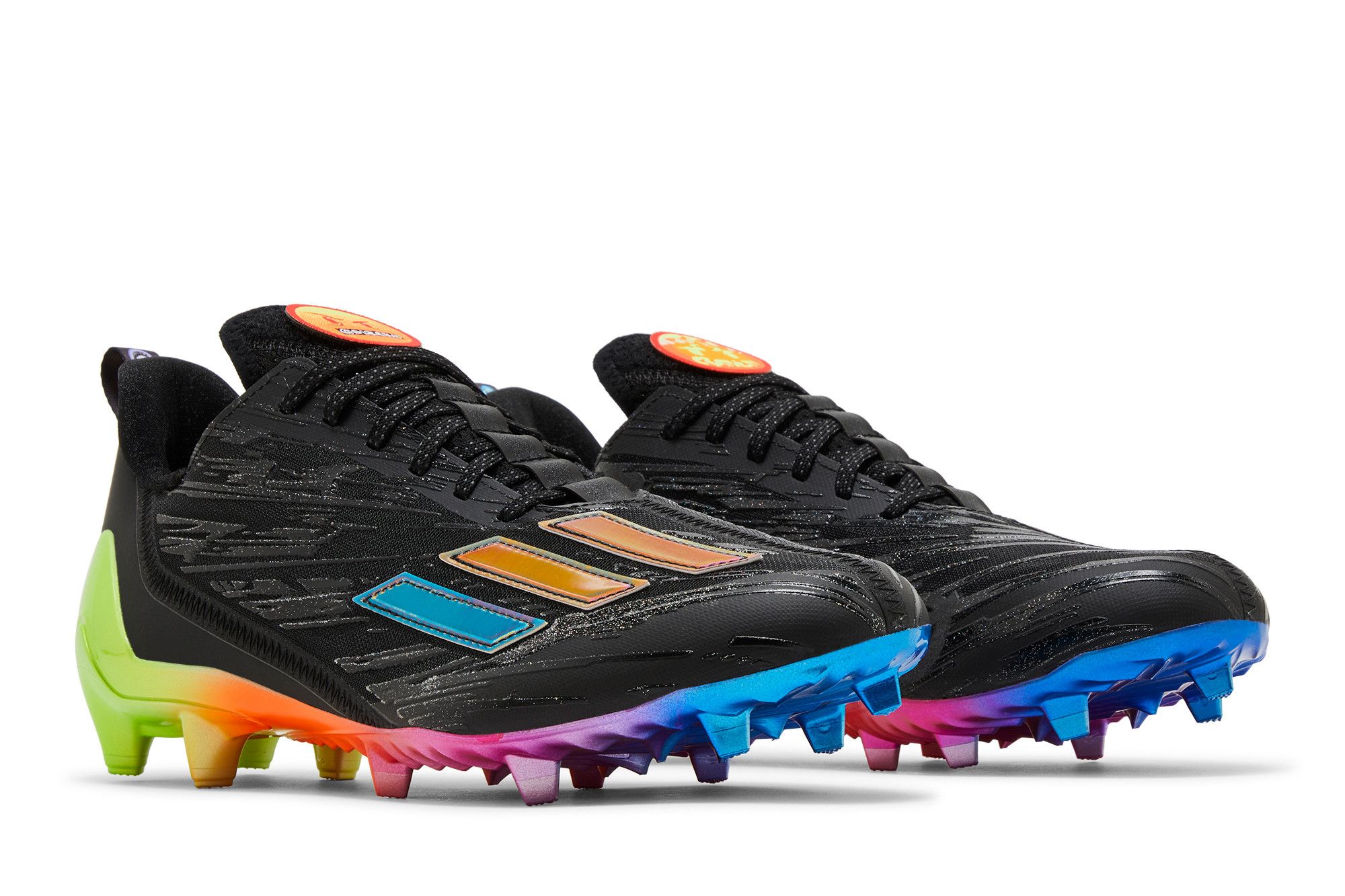 Size 10.5 Adizero Cleats Emojis Core Black