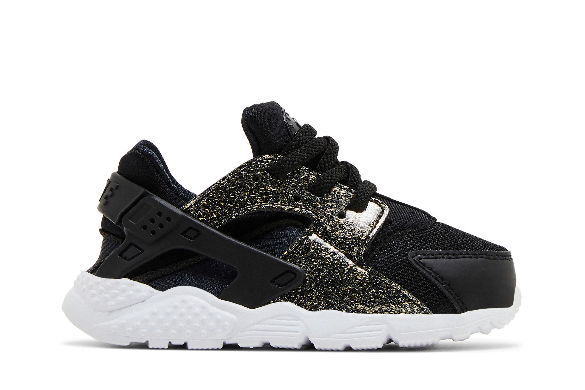 Black glitter huaraches deals