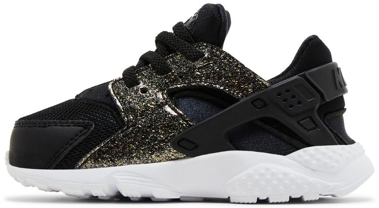Nike Huarache Run SE TD Black Gold Glitter