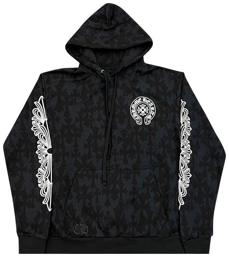 Chrome Hearts Cemetery Print Hoodie Black