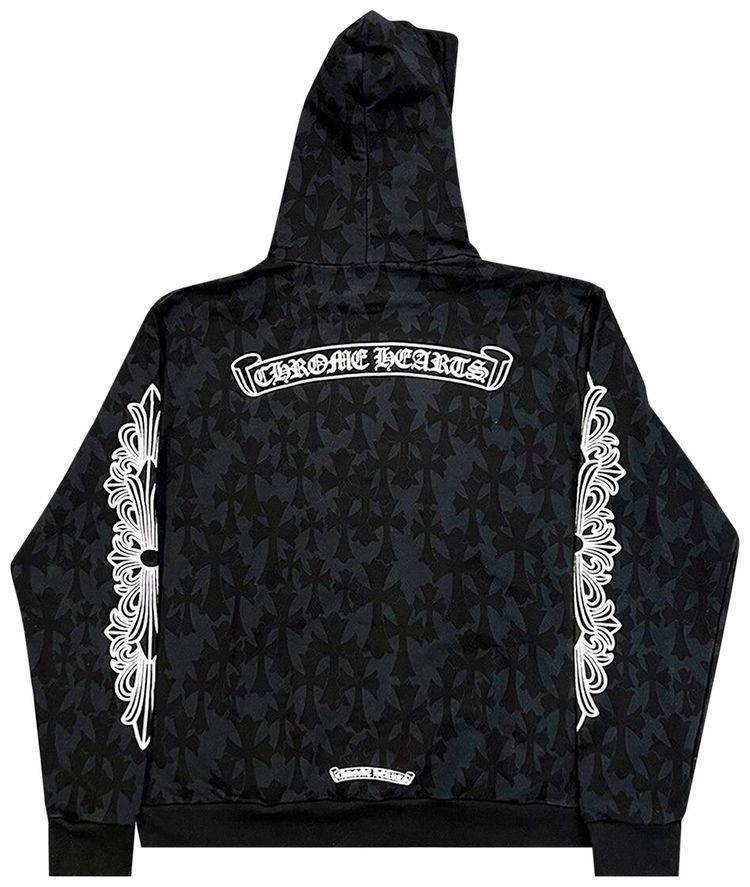 Chrome Hearts Cemetery Print Hoodie Black