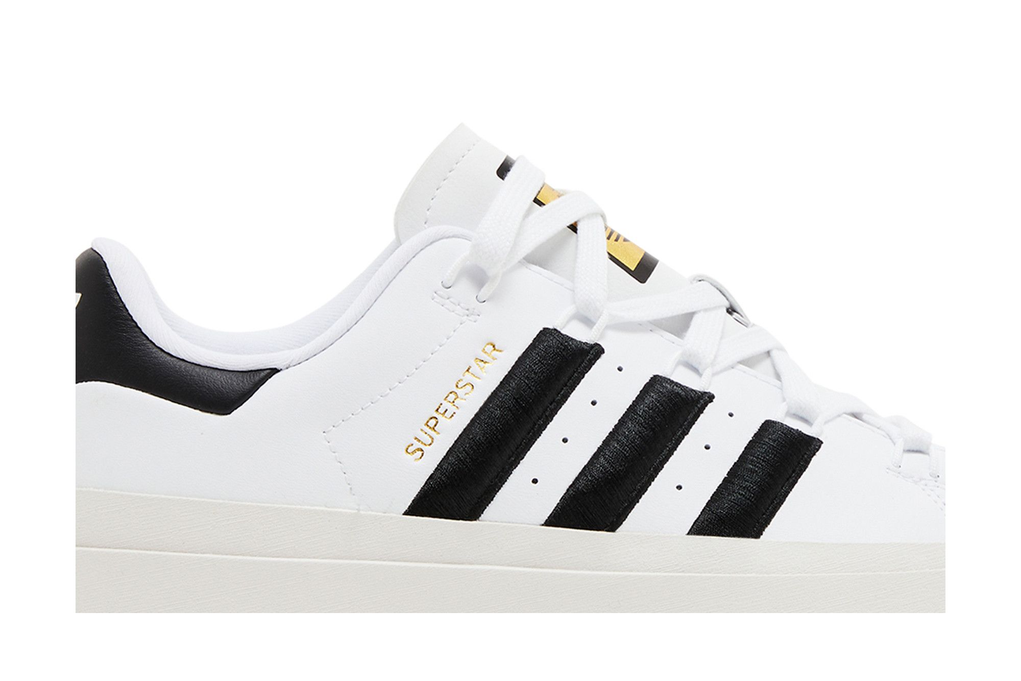 Size 10.0 Wmns Superstar Bonega 'White Black Gold Metallic'
