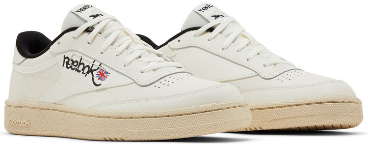 Reebok Club C 85 Graffiti Pack   Chalk Paper White
