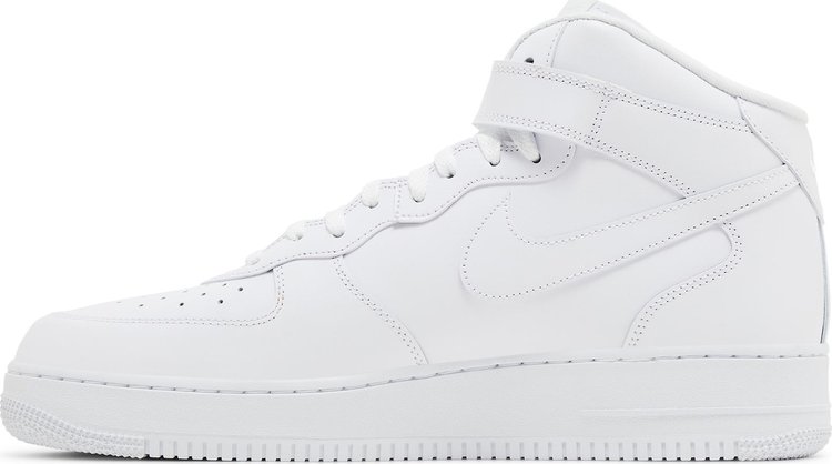 Supreme x Air Force 1 Mid Box Logo   Triple White