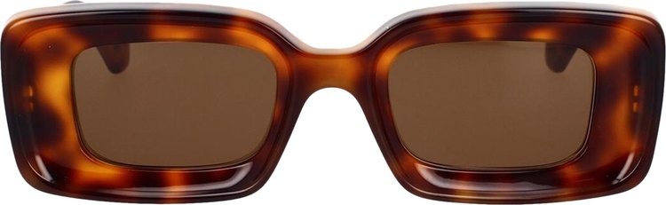 Loewe Chunky Anagram Sunglasses Dark HavanaBrown